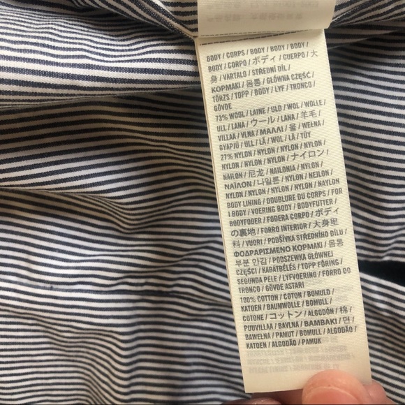 Abercrombie Fitch navy wool preppy blazer/Jacket L - Picture 9 of 11